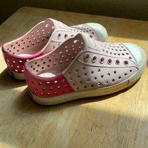 7C Pink Native slip ons